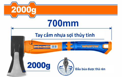 Búa Rìu Cao Cấp 2000g WADFOW