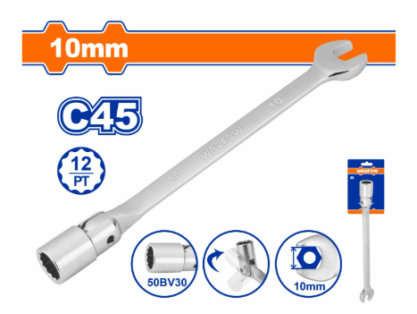 Cờ Lê Tuýp Lắc Léo 10mm WADFOW