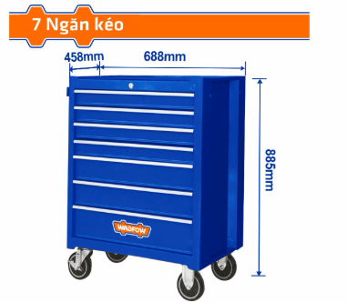 Tủ Đựng Dụng Cụ 7 Ngăn Kéo 688x458x735mm WADFOW WCS2A07