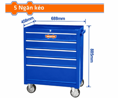 Tủ Đựng Dụng Cụ 5 Ngăn Kéo 688x458x735mm WADFOW WCS2A05