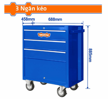 Tủ Đựng Dụng Cụ 3 Ngăn Kéo 688x458x735mm WADFOW
