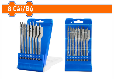 Bộ 8 Mũi Khoan Gỗ Đuôi Dẹp WADFOW WWF6B08