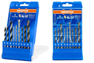 Bộ 9 Mũi Khoan Gỗ, Xoắn Ốc, Bê Tông WADFOW WTD6B01