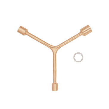 Wrench, Trigeminal, WEDO, Non-Sparking, Be-Cu, BE171B Series, 8x10x12mm-14x17x19mm