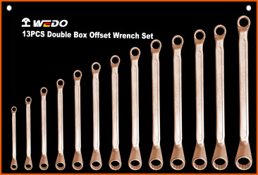 Double Box Offset Wrench Set, WEDO, Non-Sparking, Be-Cu, BEC Series, 9pcs-13pcs