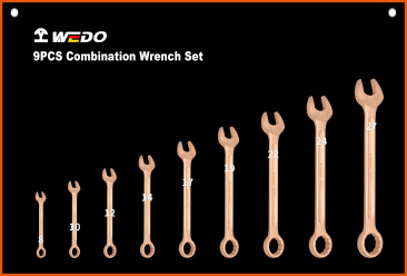 Combination Wrench Set, WEDO, Non-Sparking, Be-Cu, BEB Series, 9pcs-13pcs