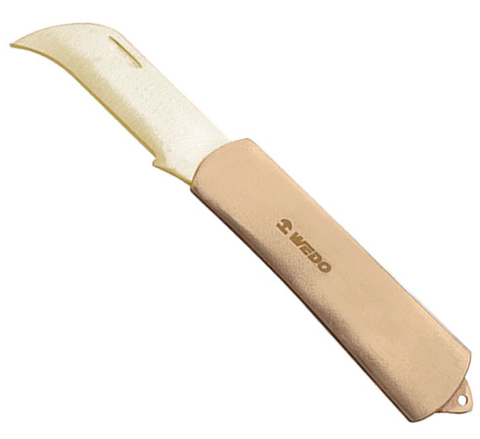 Electrician Knife, AL204B-1002, Al-Br, 60mm, WEDO, Non-Sparking