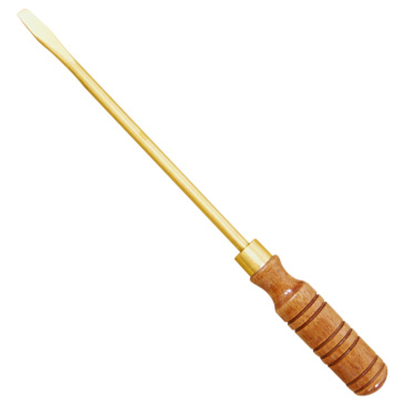 Slotted Screwdriver With Wooden Handle, WEDO, Non-Sparking, Al-Br, AL265 Series, 50x3mm-450x13mm