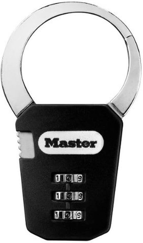 Móc Cài Khóa Vali, Túi Xách Và Dây Ràng Vali Master Lock 1550EURDCOL, Màu Đen, Xanh Dương, Hồng, Xanh Lá Cây