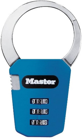 Móc Cài Khóa Vali, Túi Xách Và Dây Ràng Vali Master Lock 1550EURDCOL, Màu Đen, Xanh Dương, Hồng, Xanh Lá Cây