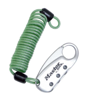 Móc Cài Khóa Vali, Túi Xách Và Dây Ràng Vali Master Lock 1559EURDCOL, Màu Xanh Dương, Xanh Lá Cây, Đỏ, Trắng Mờ