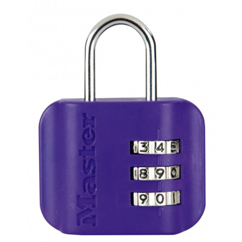 Khóa Vali, Túi Xách Mở Số Master Lock 4670EURDCOL, Màu Xanh Dương, Hồng, Xanh Lá Cây, Tím