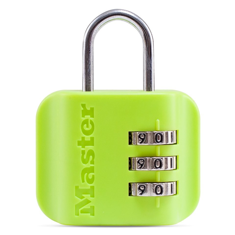Khóa Vali, Túi Xách Mở Số Master Lock 4670EURDCOL, Màu Xanh Dương, Hồng, Xanh Lá Cây, Tím