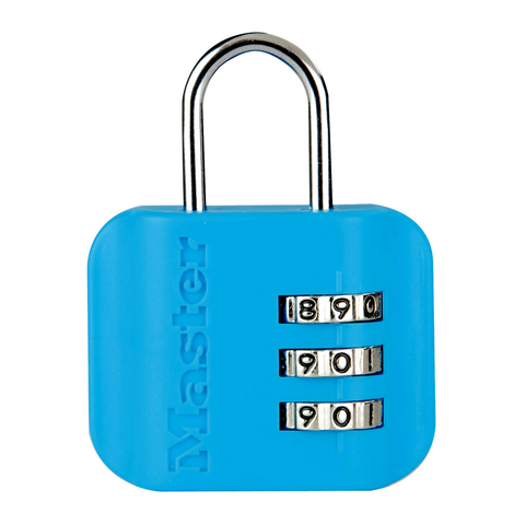 Khóa Vali, Túi Xách Mở Số Master Lock 4670EURDCOL, Màu Xanh Dương, Hồng, Xanh Lá Cây, Tím