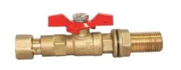 Van Bi Đồng Hồ Khớp Nối Tĩnh Tay Bướm Hợp Kim MIHA - PN 16, DN 15