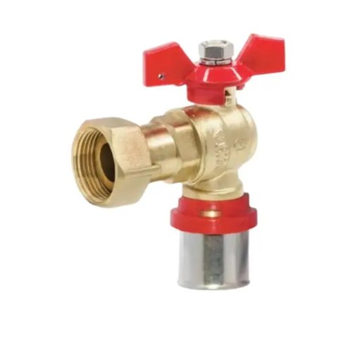 Van Góc Nối Bấm Không Van 1 Chiều Đồng MIHA- PN16, DN 15