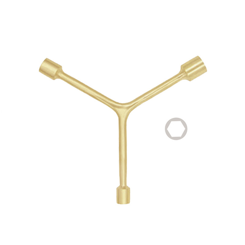 Wrench, Trigeminal, WEDO, Non-Sparking, Al-Br, AL171B Series, 8x10x12-14x17x19mm