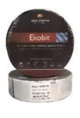 Ekobit Sealing Tape - Băng Keo Cuộn Ekobit 5cm Gốc Bitum Dài 10m, Dày 1.1mm, Đen, 12 Cuộn/Thùng