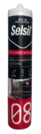 Selsil Rtv High Temperature Silicone Sealant - Keo Silicone Chịu Nhiệt Độ Cao Rtv 285°C, 280ml, 25 Chai/Thùng