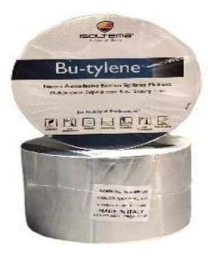 Fanxisil Bu-Tylene Alu Brico - Băng Keo Cuộn Fanxisil 10cm Gốc Butylen, Chống Cháy, 100mm, Dài 10m, Dày 1.0mm, Xám, 12 Cuộn/Thùng