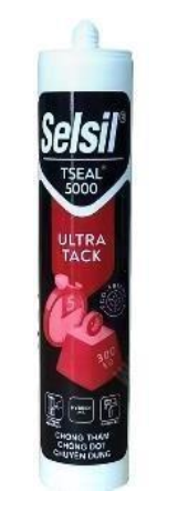 Selsil Tseal 5000 Ultra Tack - Keo Dán Và Chống Thấm, Chịu Lực Cao Gốc Ms- Hybrid T5000, 290ml, Xám, 25 Chai/Thùng
