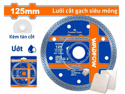 Đĩa Cắt Gạch Siêu Mỏng 125x22.2mm WADFOW