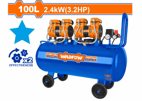 Máy Nén Khí Không Dầu 2400W-100L WADFOW WAP2R41