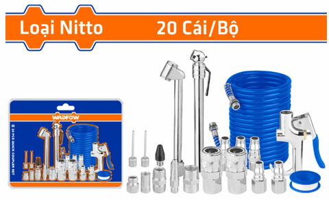 Bộ 20 Món Dụng Cụ Thổi Khí 1/4 Inch WADFOW