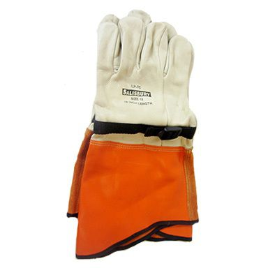 Găng Tay Da Bò Bảo Vệ Găng Tay Cách Điện Salisbury ILP7C, Chiều Dài 16'', Màu Cam