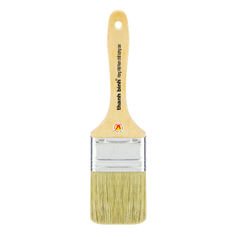 4" (10cm) Cọ Sơn Cán Gỗ Thanh Bình - Cọ Sơn Cán Bầu 1CB35, 12 Cây / Lố