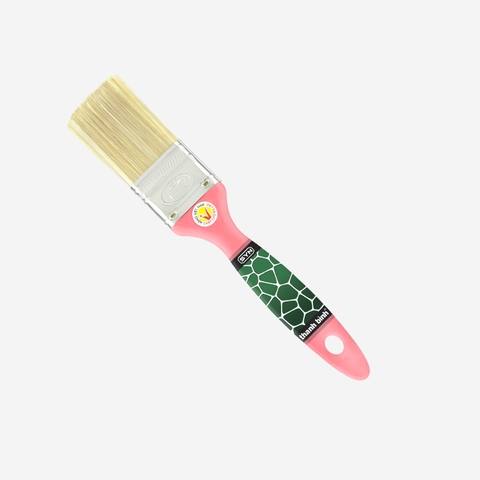 1.5" (3.8cm) Cọ Sơn Cán Nhựa Màu Hồng Syn (Sợi Tổng Hợp) Thanh Bình 1NHS15, 12 Cây / Lố
