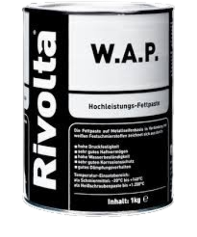 Rivolta W.A.P. High-Performance Grease Paste, 1kg/Tin, 6 Tin/Carton