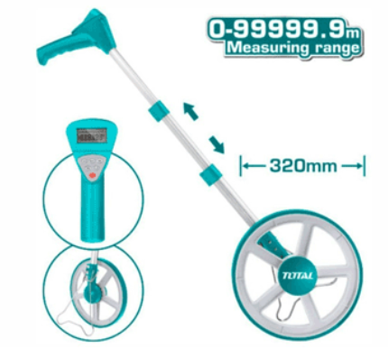 Thước Lăn Đo Chiều Dài Kỹ Thuật Số Dạng Bánh Xe 9999m Total