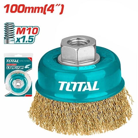 Chén Cước Đánh Gỉ Bằng Thau 100mm Total TAC31041.2 -