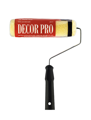 230mm Cọ Lăn Decor-Pro New Vàng Trơn Thanh Bình 2ML01, 12 Cây / Hộp