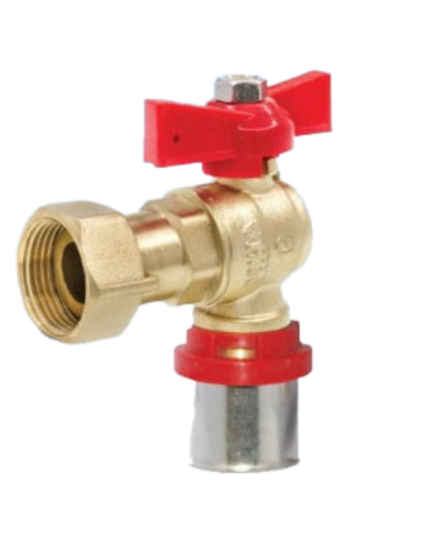 Khớp Nối Đồng Hồ Động Có Van 1C MIHA - PN 16, DN 15