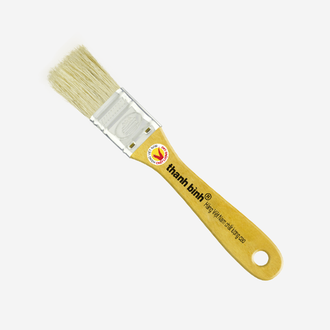 1" (2.5cm) Cọ Sơn Thỏ Cán Gỗ Thanh Bình 1CT10, 12 Cây / Lố