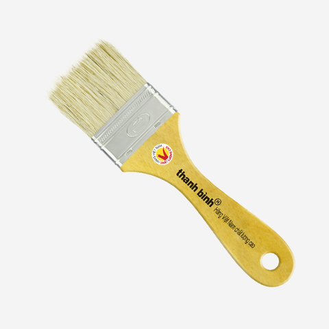 2" (5cm) Cọ Sơn Thỏ Cán Gỗ Thanh Bình 1CT20, 12 Cây / Lố
