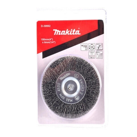 100mm Chổi Đánh Gỉ Dạng Tròn Chuôi 6mm Makita D-39992