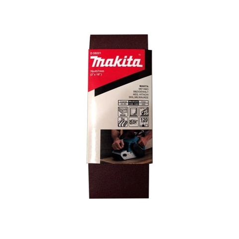 Nhám Băng Makita D-59221 (Cỡ Hạt 120), 3 Cái/Bộ