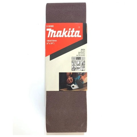 Nhám Băng Makita D-59380 (Cỡ Hạt 120), 3 Cái/Bộ