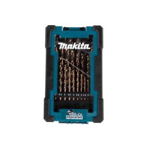 Bộ Mũi Khoan Kim Loại HSS-CO 25 Cái Makita D-67577