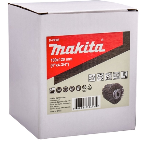 100x120mm Bánh Xe Chà Nhám Dây Nylon #60 9741 Makita D-73586