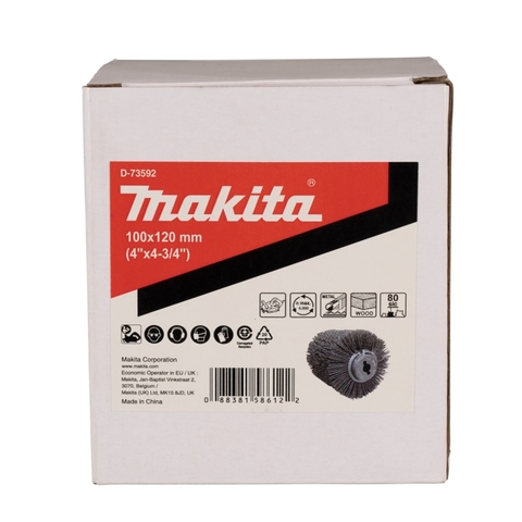 100x120mm Bánh Xe Chà Nhám Dây Nylon #80 9741 Makita D-73592