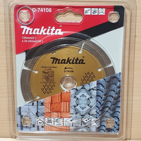 125x12x22.23(20)mm Lưỡi Kim Cương Makita D-74108