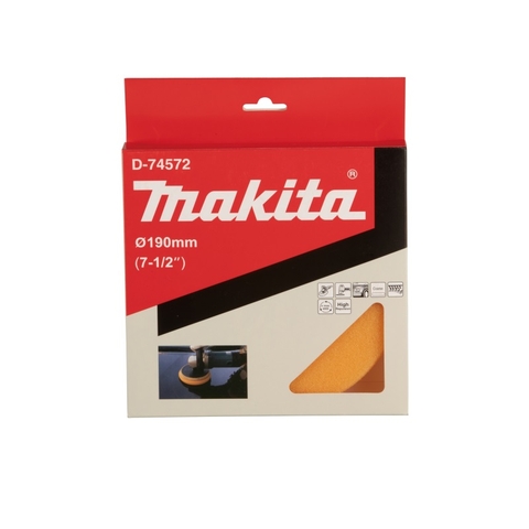 190mm Tấm Đế Bọt Biển (ngắn, màu cam) Makita D-74572