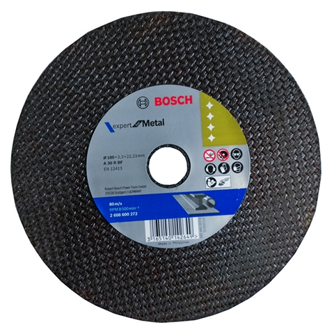 Đá Cắt Sắt Bosch 2608600272, 180x3.0x22.2mm