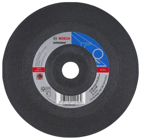 Đá Mài Sắt Bosch 2608600264, 180x6.0x22.2mm