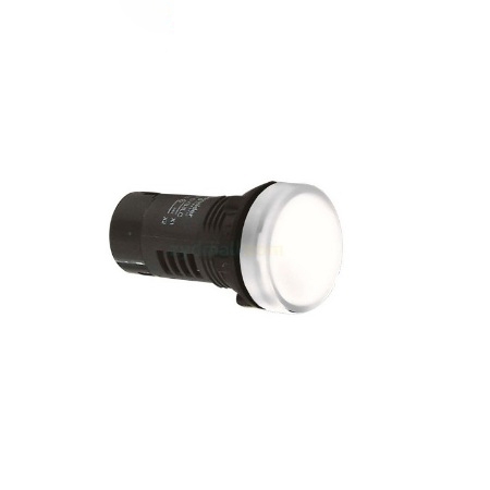 Đèn Báo 22mm 1P 220VDC Schneider XA2EVMD1LC, 22mm, Trắng, 10 Cái / Hộp