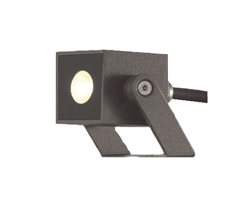 Đèn Spotlight Sân Vườn LED Ánh Sáng Vàng 3000K Nanoco NSP1802, L40xW40xH40mm, Xám Đậm